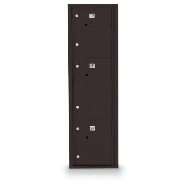4C Standard Mailbox with 3 Parcel Lockers 56 1/2"