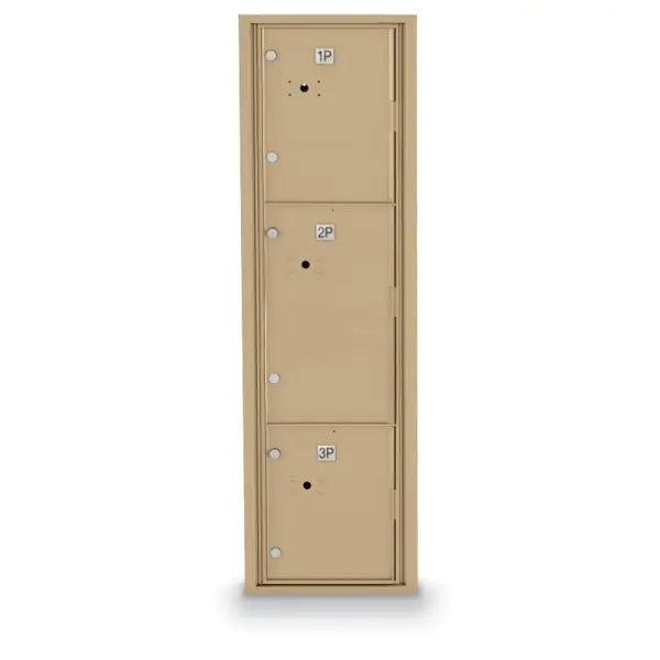 4C Standard Mailbox with 3 Parcel Lockers 56 1/2"