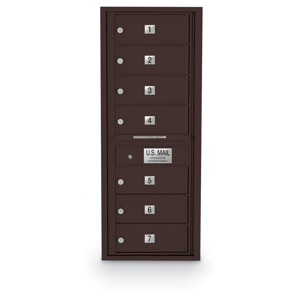 4C Standard Mailbox with 7 Doors