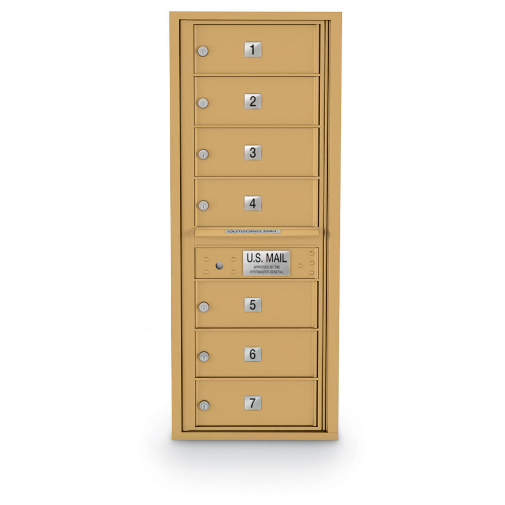 4C Standard Mailbox with 7 Doors