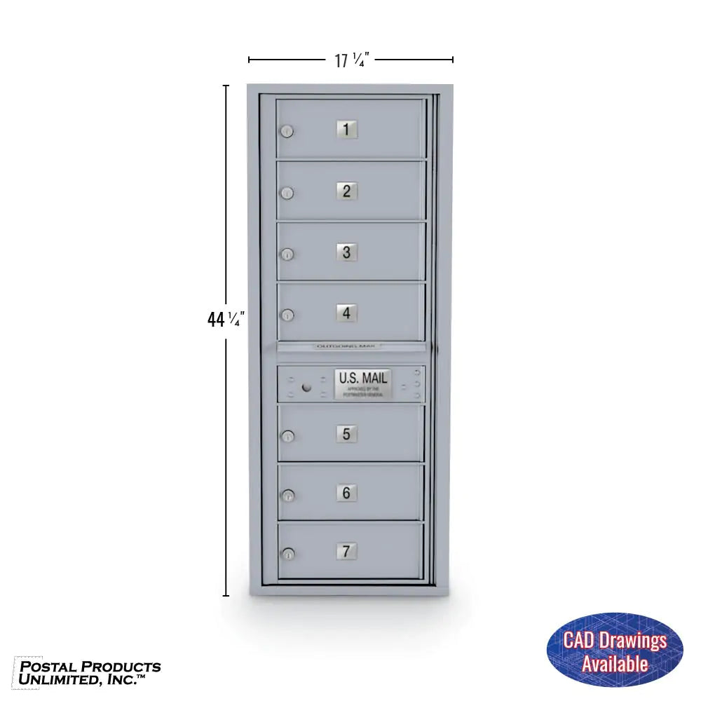 4C Standard Mailbox with 7 Doors