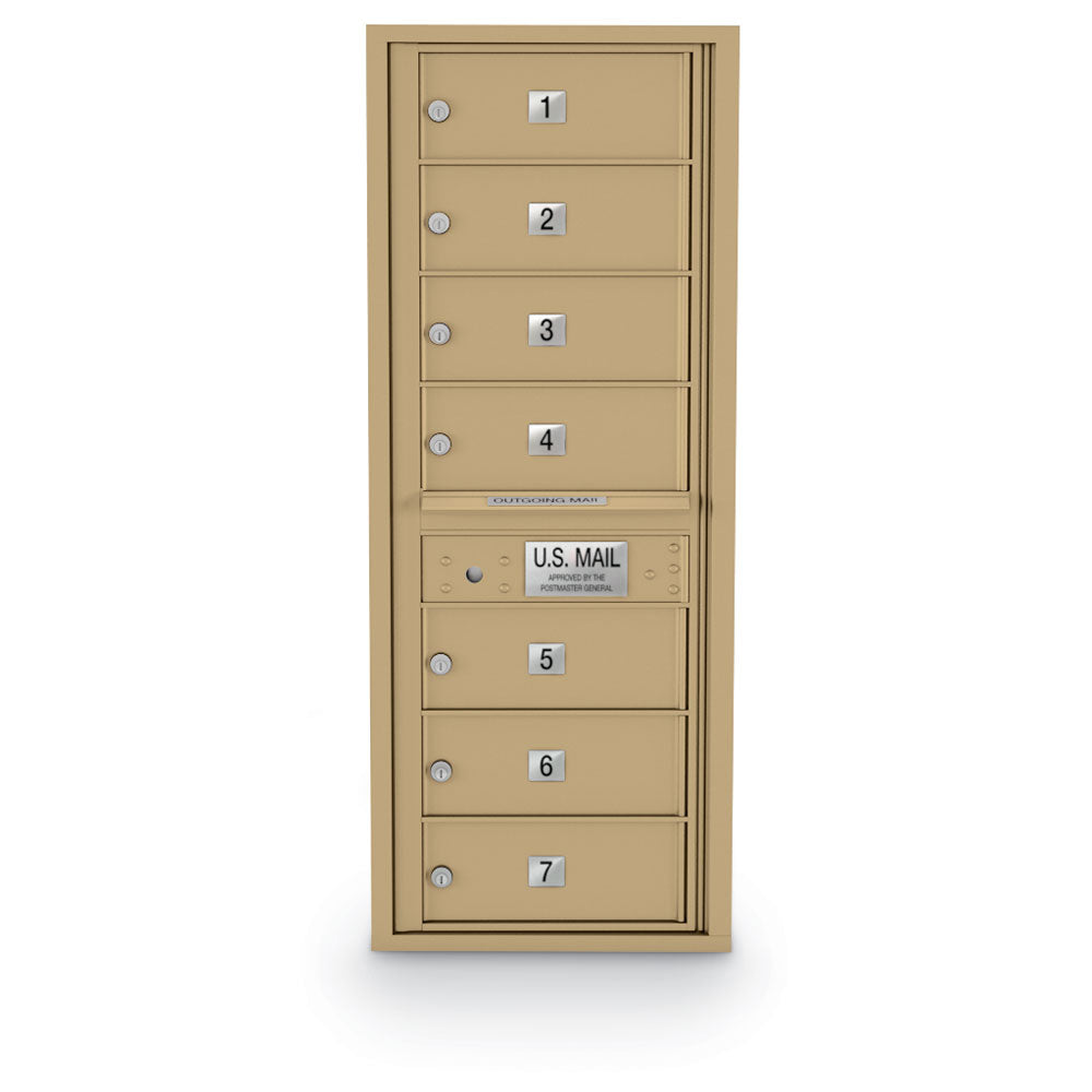 4C Standard Mailbox with 7 Doors