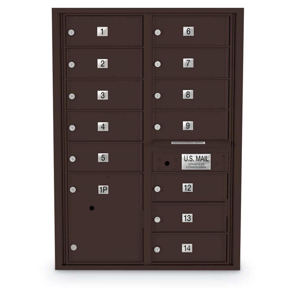 4C Standard Mailbox with 12 Doors & 1 Parcel Locker