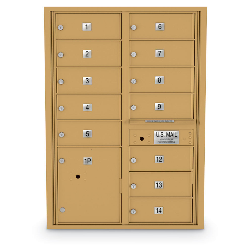 4C Standard Mailbox with 12 Doors & 1 Parcel Locker