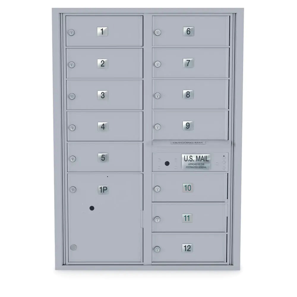 4C Standard Mailbox with 12 Doors & 1 Parcel Locker