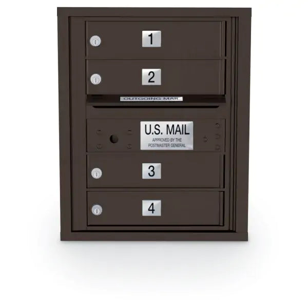 4C Standard Mailbox with 4 Doors
