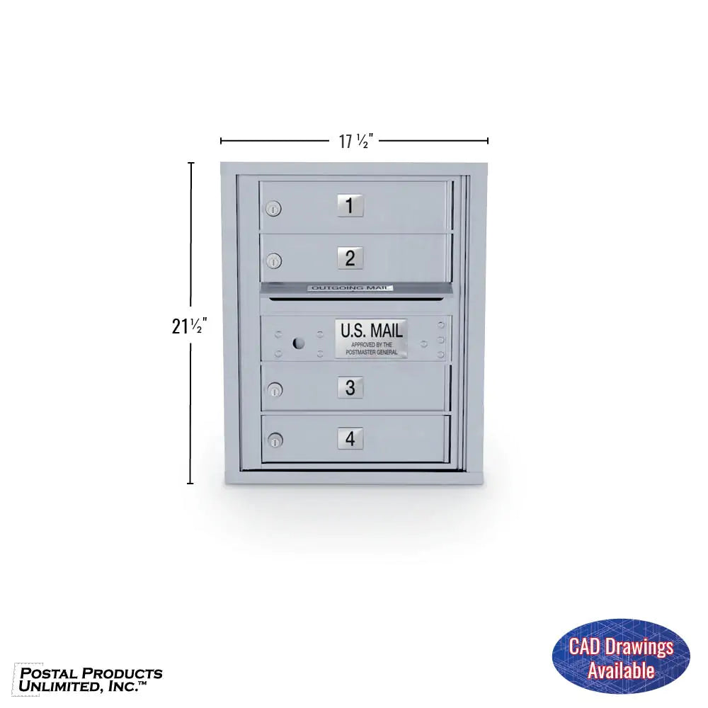 4C Standard Mailbox with 4 Doors