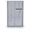 4C Standard Mailbox with 16 Doors & 2 Parcel Lookers
