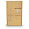 4C Standard Mailbox with 15 Doors & 2 Parcel Lookers
