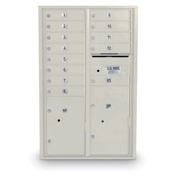 4C Standard Mailbox with 13 Doors & 2 Parcel Lookers