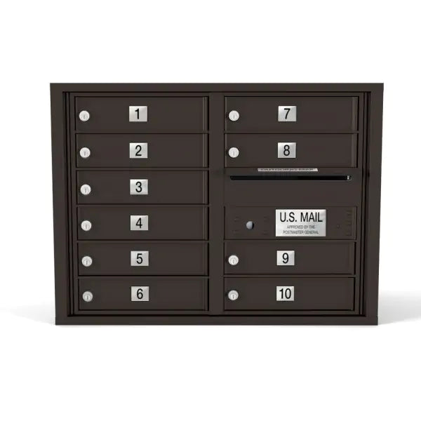 4C Standard Mailbox with 10 Doors