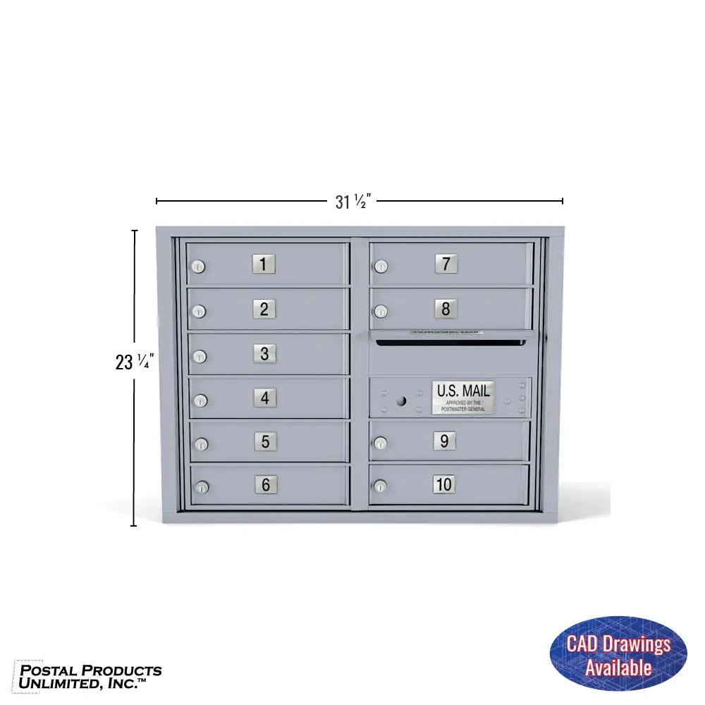 4C Standard Mailbox with 10 Doors