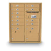 4C Standard Mailbox with 10 Doors & 2 Parcel Lockers