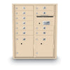 4C Standard Mailbox with 10 Doors & 2 Parcel Lockers