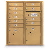 4C Standard Mailbox with 10 Doors & 2 Parcel Lockers