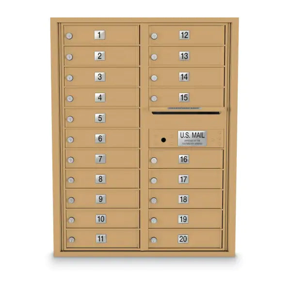 4C Standard Mailbox with 20 Doors
