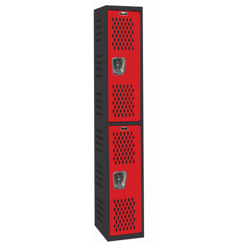 Ventilated Gym & PE Locker — 2 Tier, 1 Wide