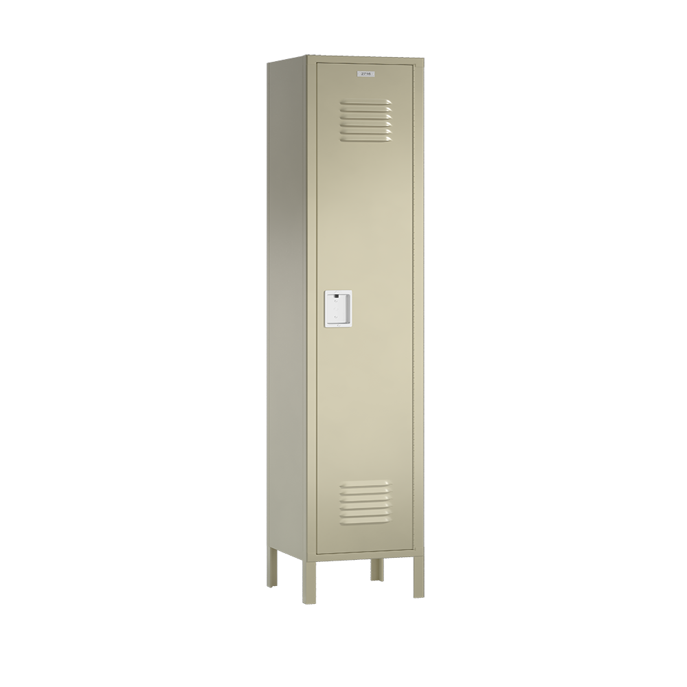 Traditional Metal Locker — 1 Tier, 1 Wide