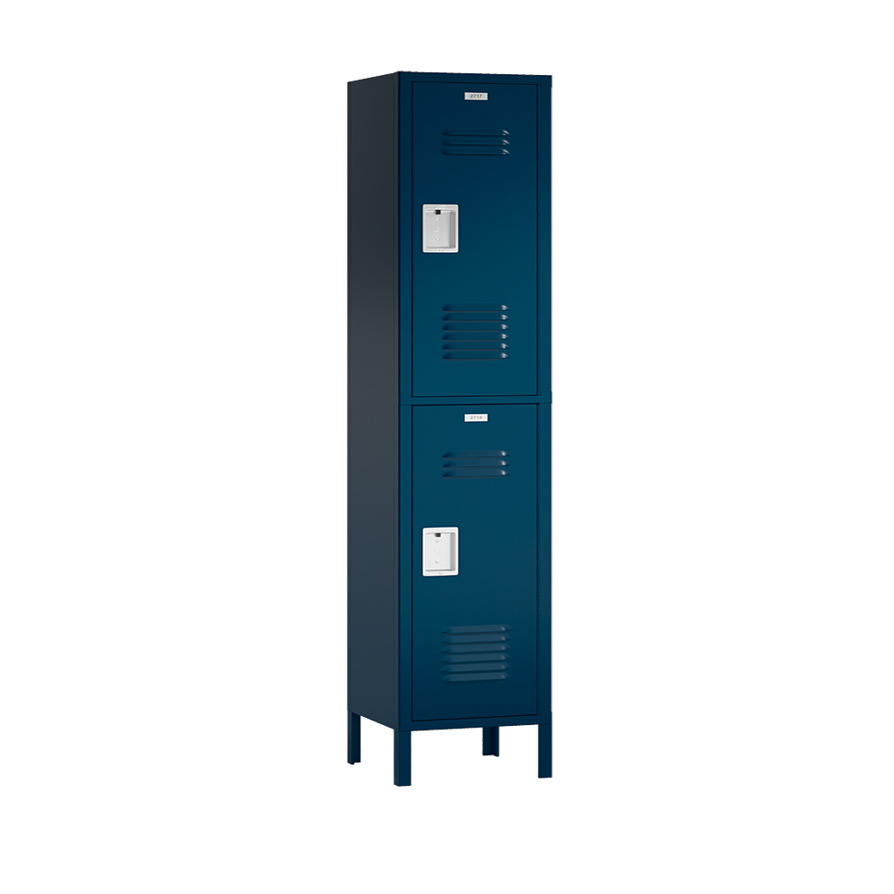Traditional Metal Locker — 2 Tier, 1 Wide