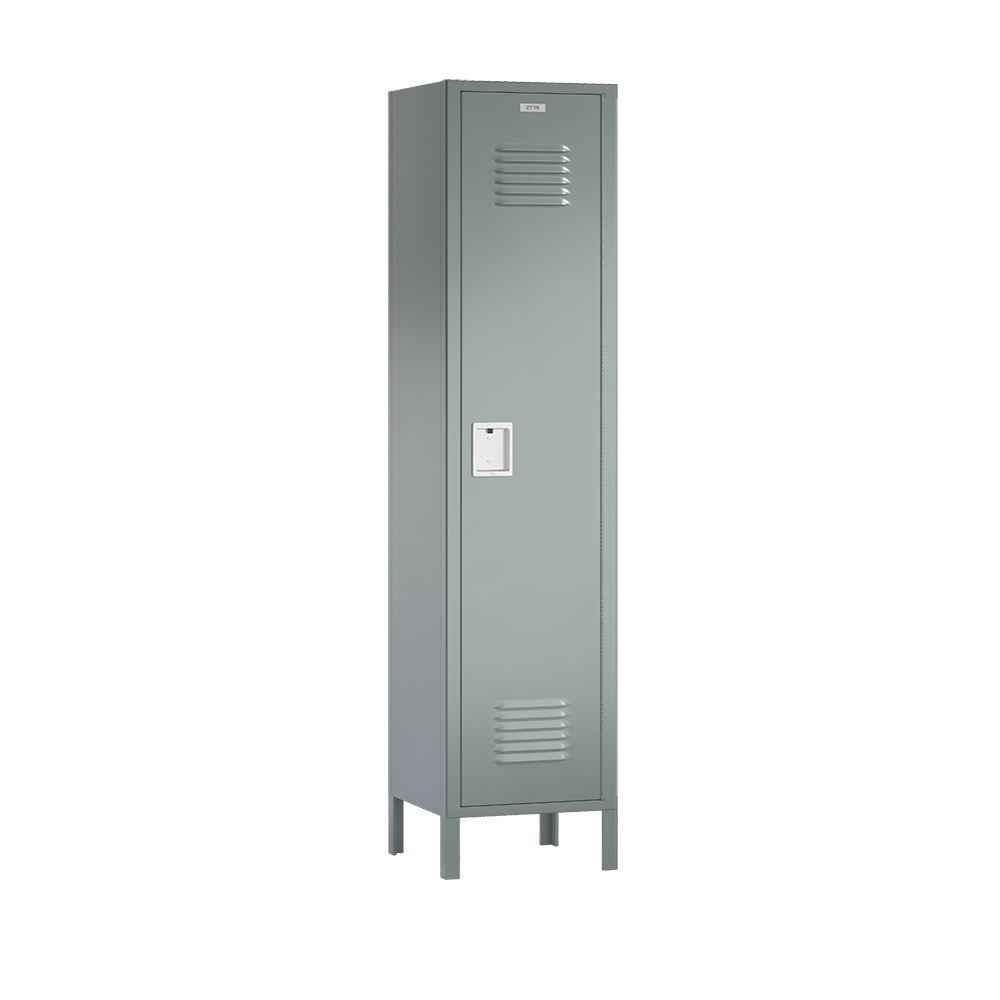 Traditional Metal Locker — 1 Tier, 1 Wide
