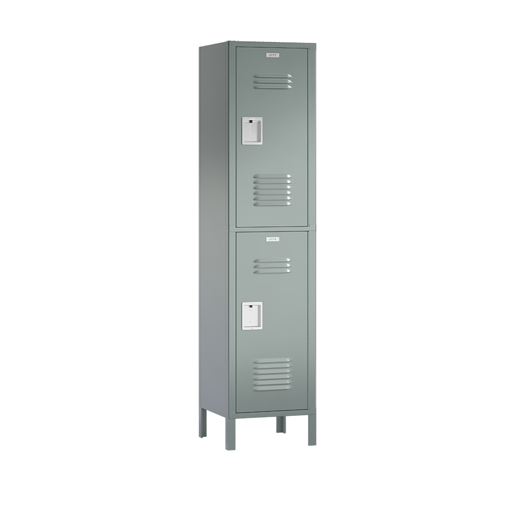 Traditional Metal Locker — 2 Tier, 1 Wide