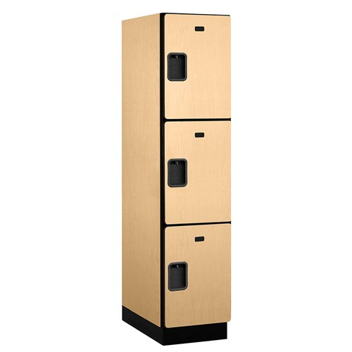 Designer Wood Locker — 3 Tier, 1 Wide