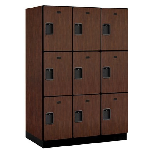 Designer Wood Locker — 3 Tier, 3 Wide