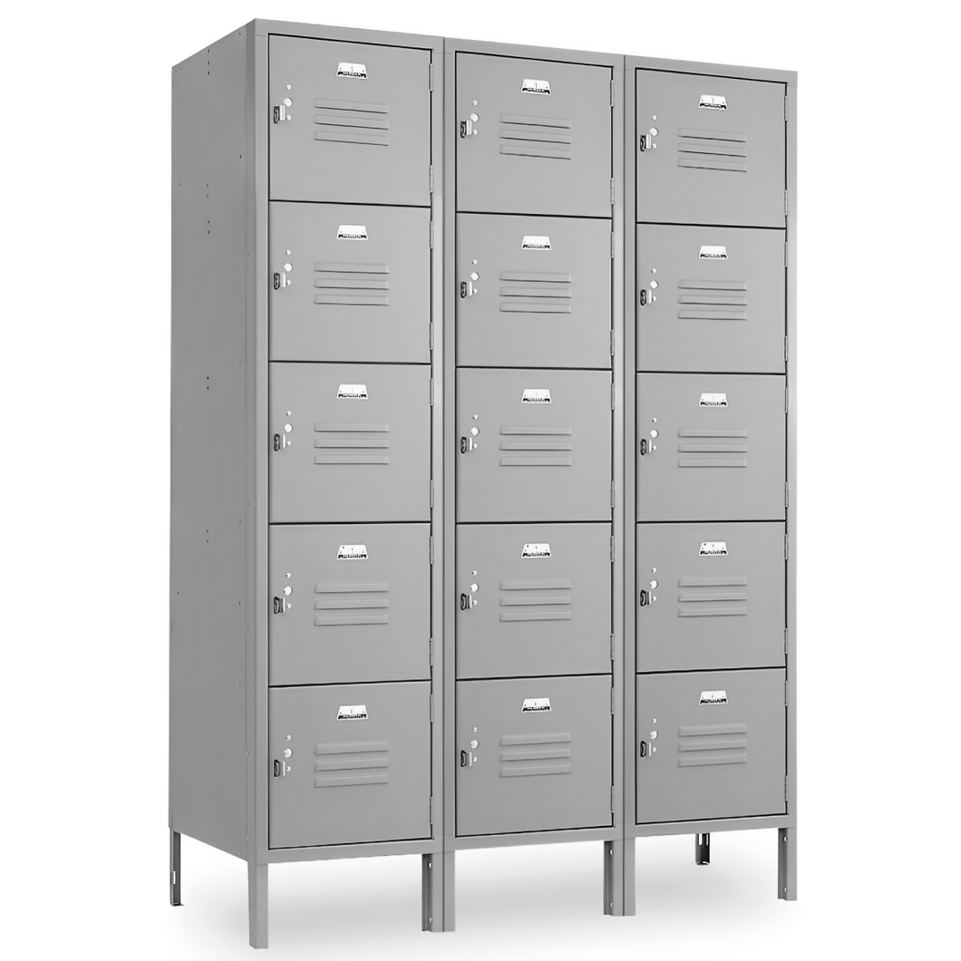 Vanguard Metal Locker — 5 Tier, 3 Wide