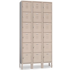 Vanguard Metal Locker — 6 Tier, 3 Wide