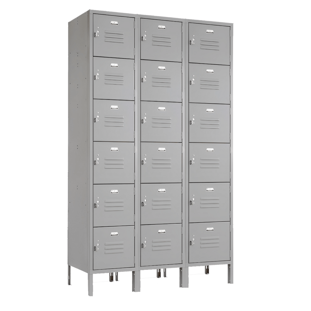 Vanguard Metal Locker — 6 Tier, 3 Wide