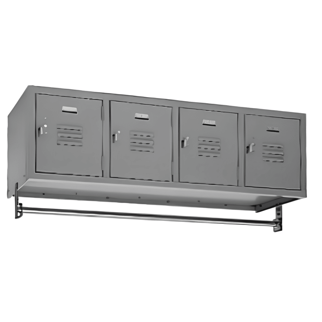 Vanguard Metal Locker — Wall Mount 4-Wide - Your Locker Store