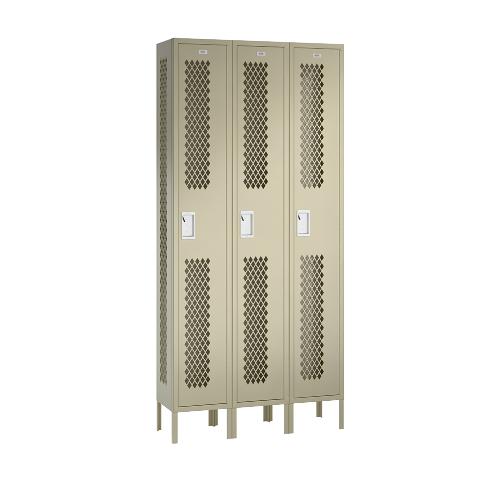 Competitor Athletic Metal Locker — 1 Tier, 3 Wide