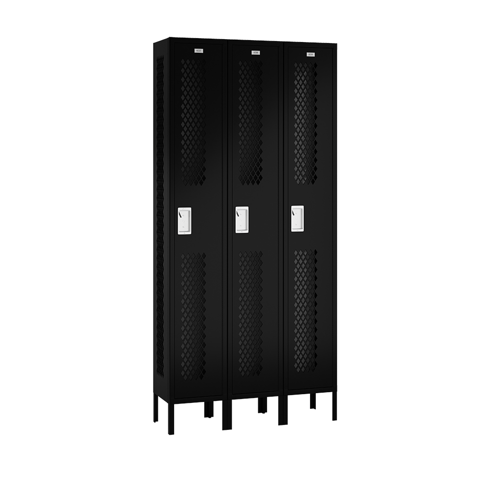 Competitor Athletic Metal Locker — 1 Tier, 3 Wide