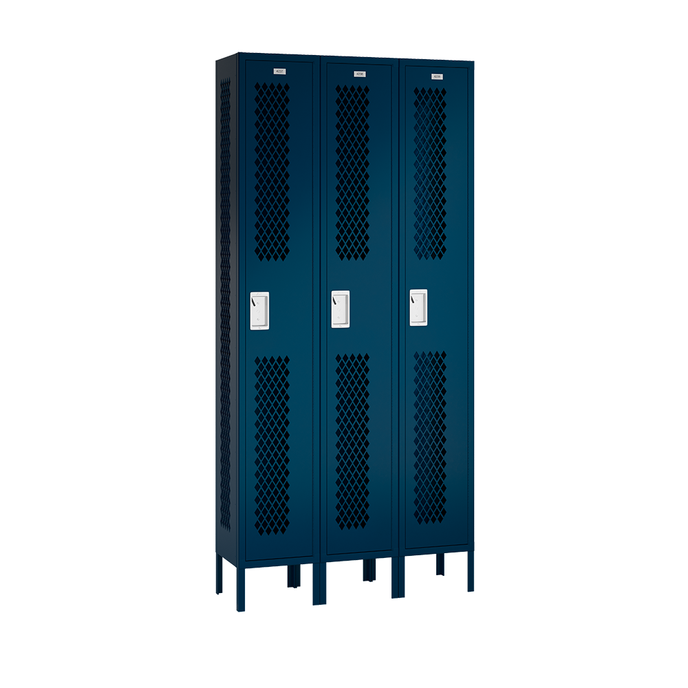 Competitor Athletic Metal Locker — 1 Tier, 3 Wide