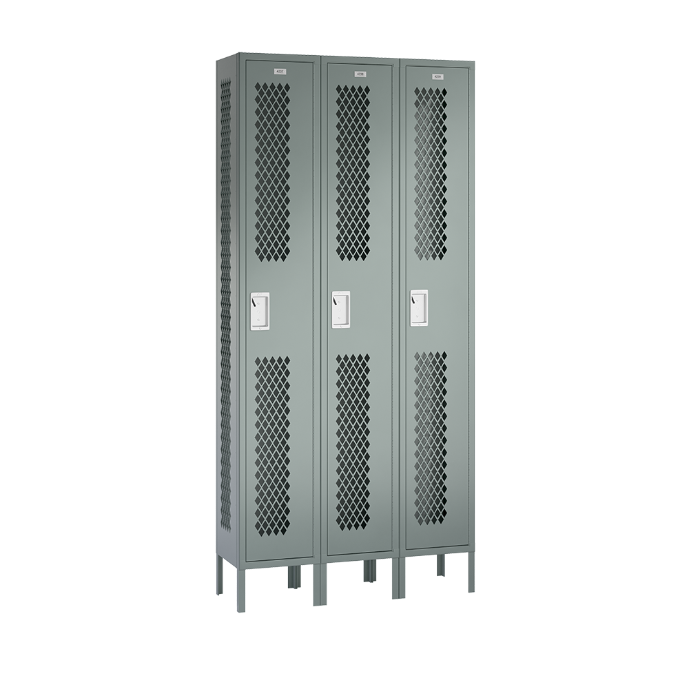 Competitor Athletic Metal Locker — 1 Tier, 3 Wide