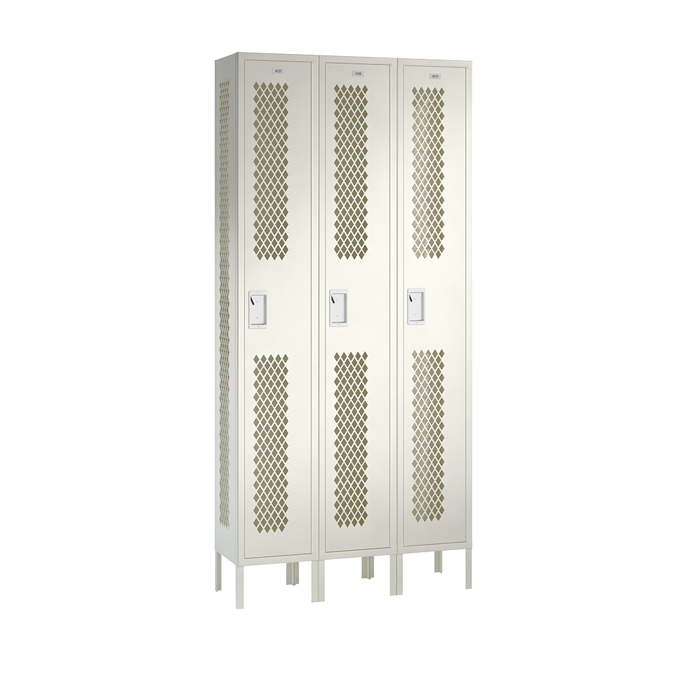 Competitor Athletic Metal Locker — 1 Tier, 3 Wide