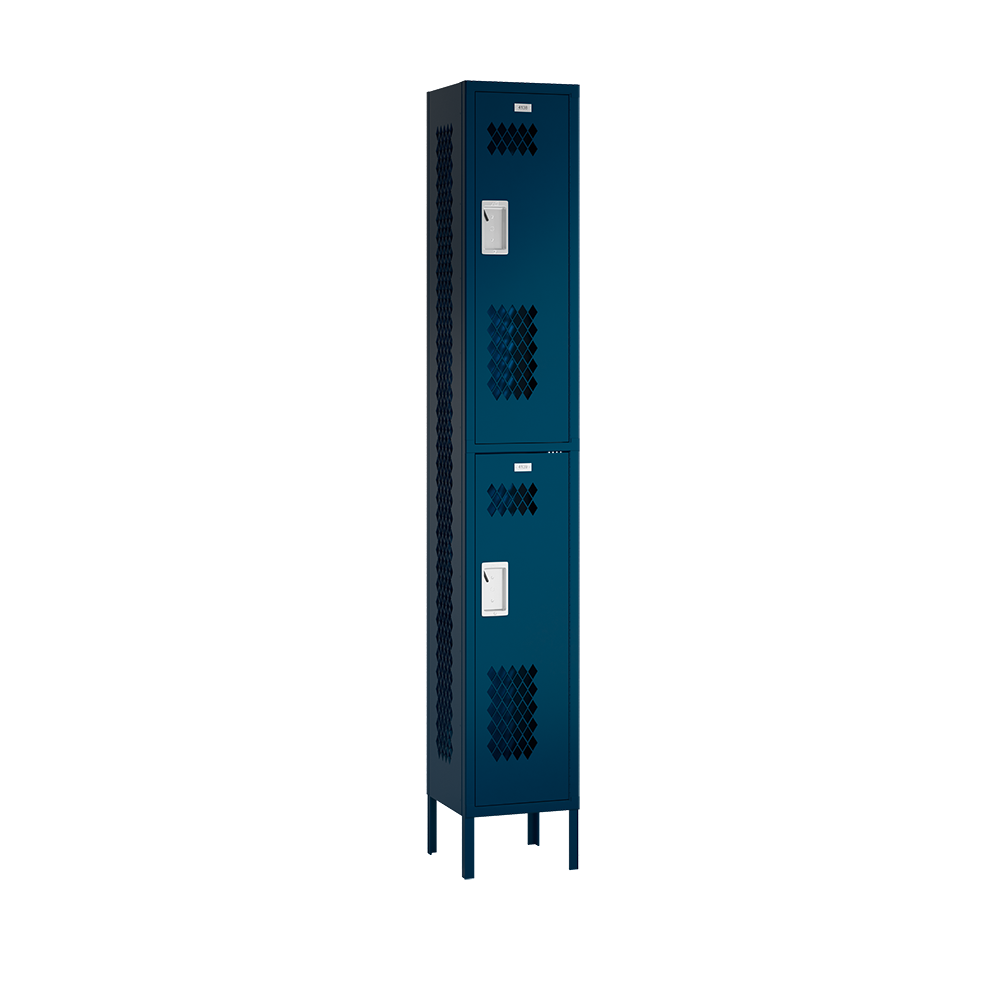 Competitor Athletic Metal Locker — 2 Tier, 1 Wide