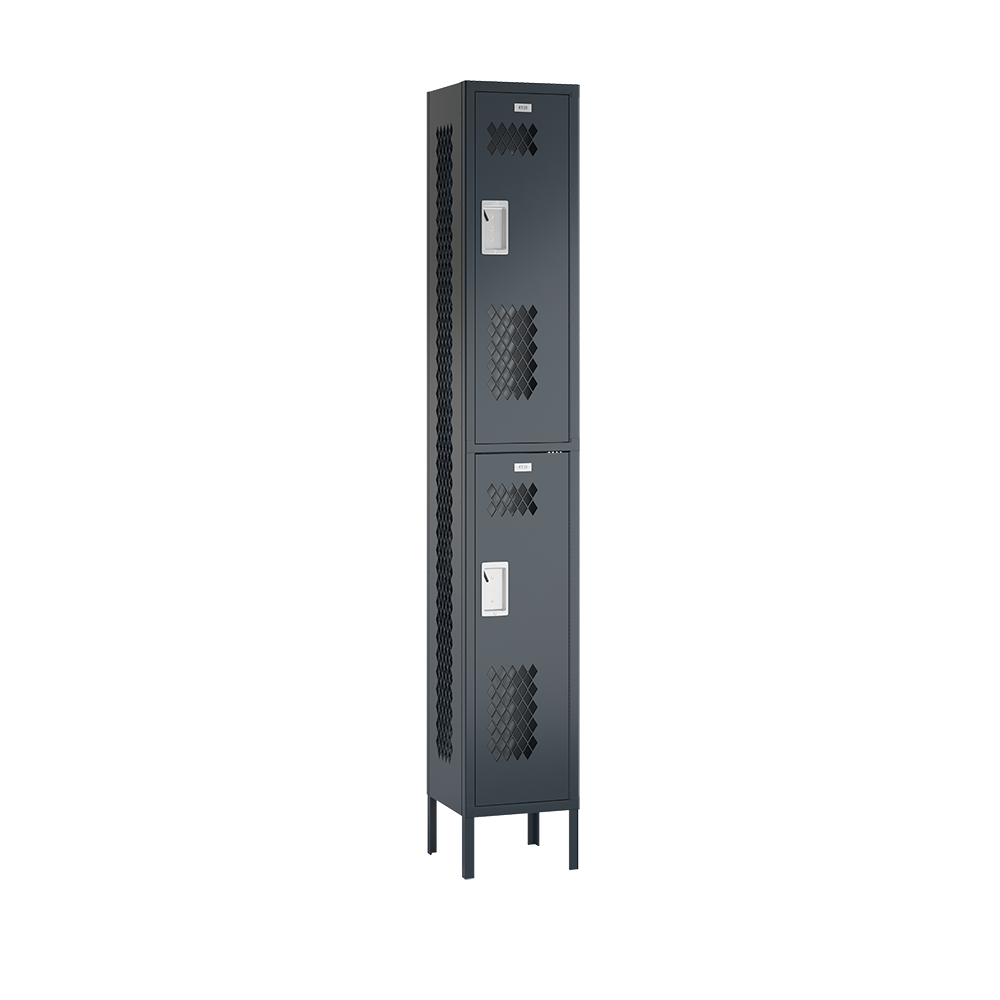 Competitor Athletic Metal Locker — 2 Tier, 1 Wide
