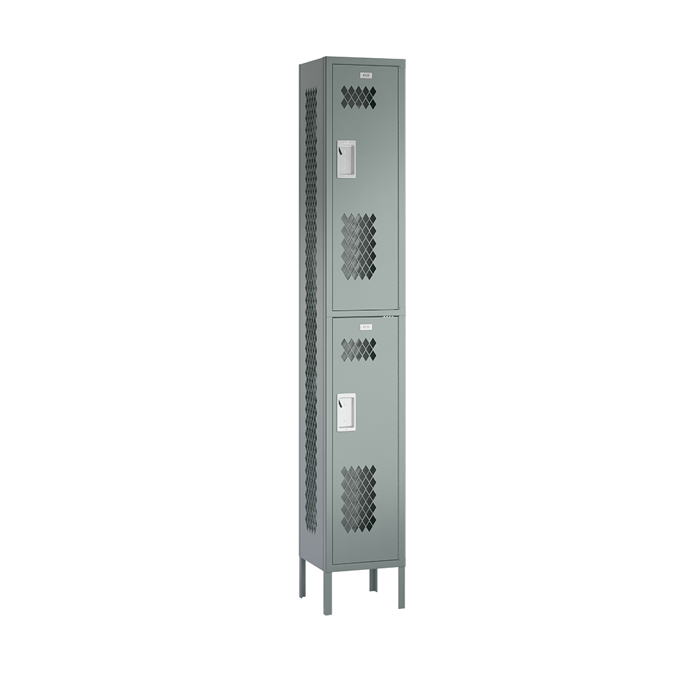 Competitor Athletic Metal Locker — 2 Tier, 1 Wide
