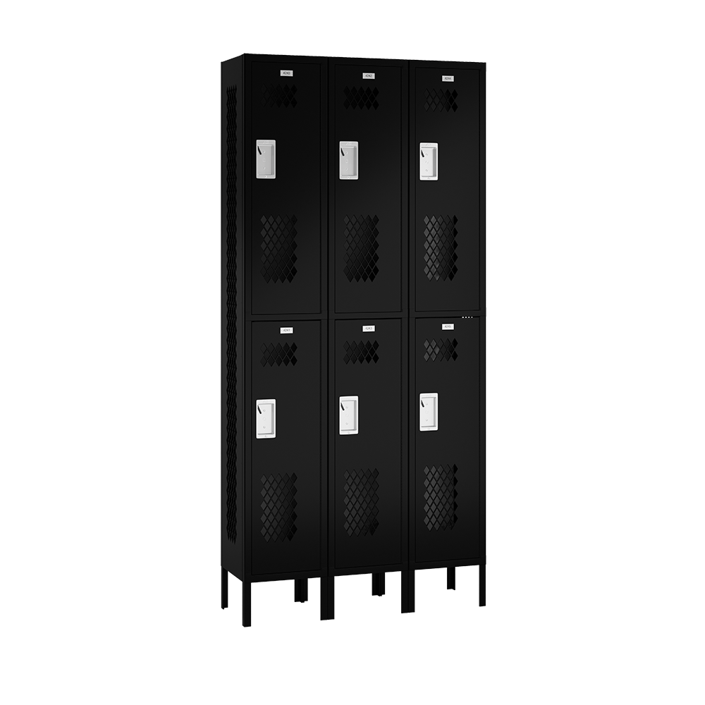 Competitor Athletic Metal Locker — 2 Tier, 3 Wide