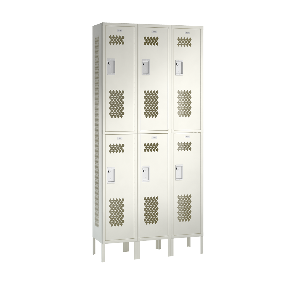 Competitor Athletic Metal Locker — 2 Tier, 3 Wide