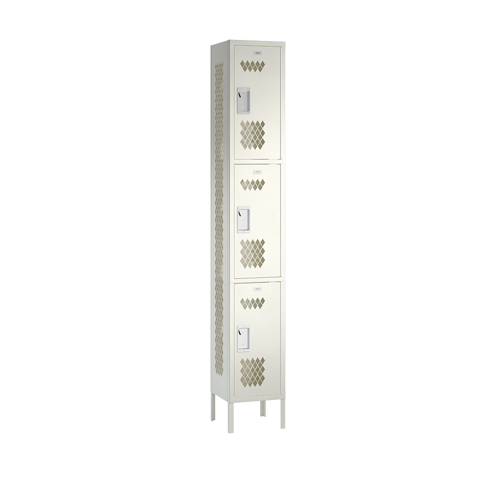 Competitor Athletic Metal Locker — 3 Tier, 1 Wide