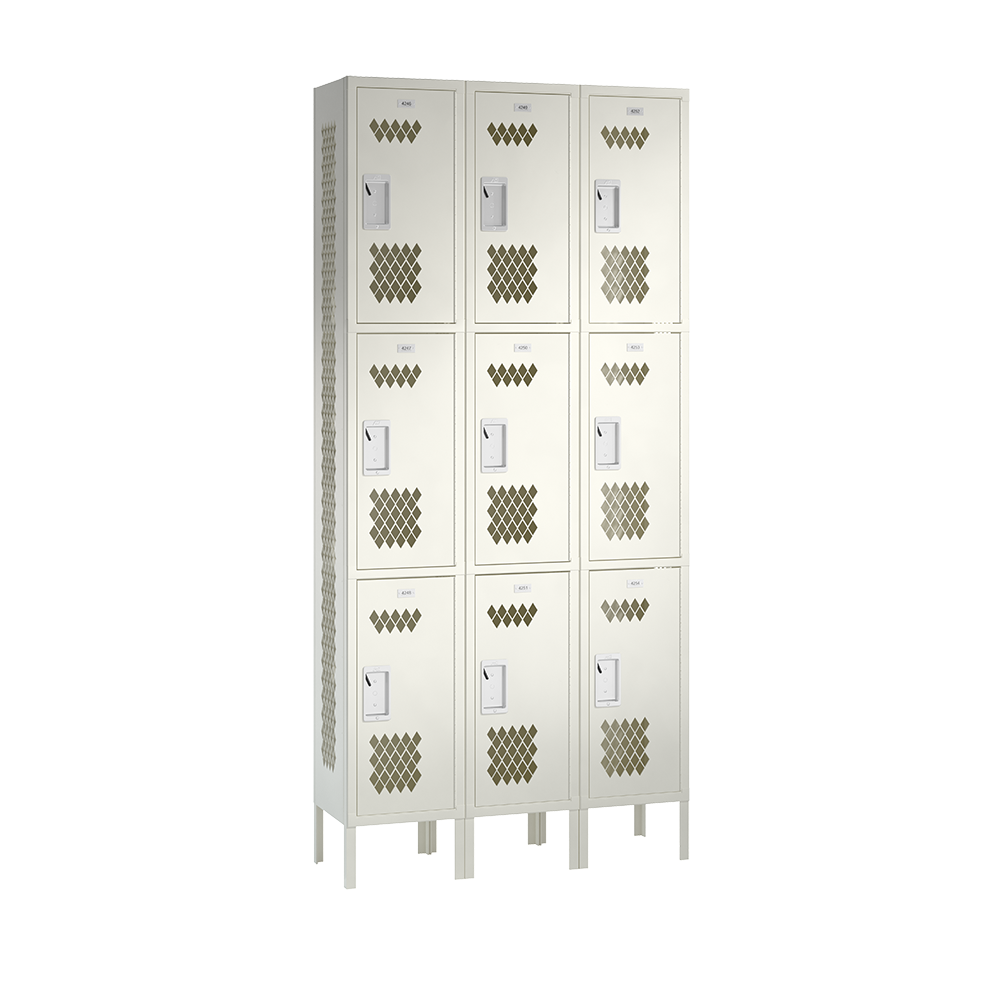 Competitor Athletic Metal Locker — 3 Tier, 3 Wide