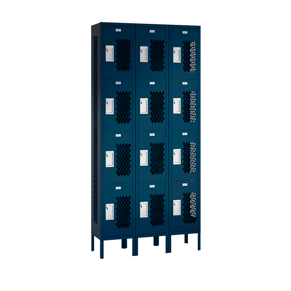 Competitor Athletic Metal Locker — 4 Tier, 3 Wide