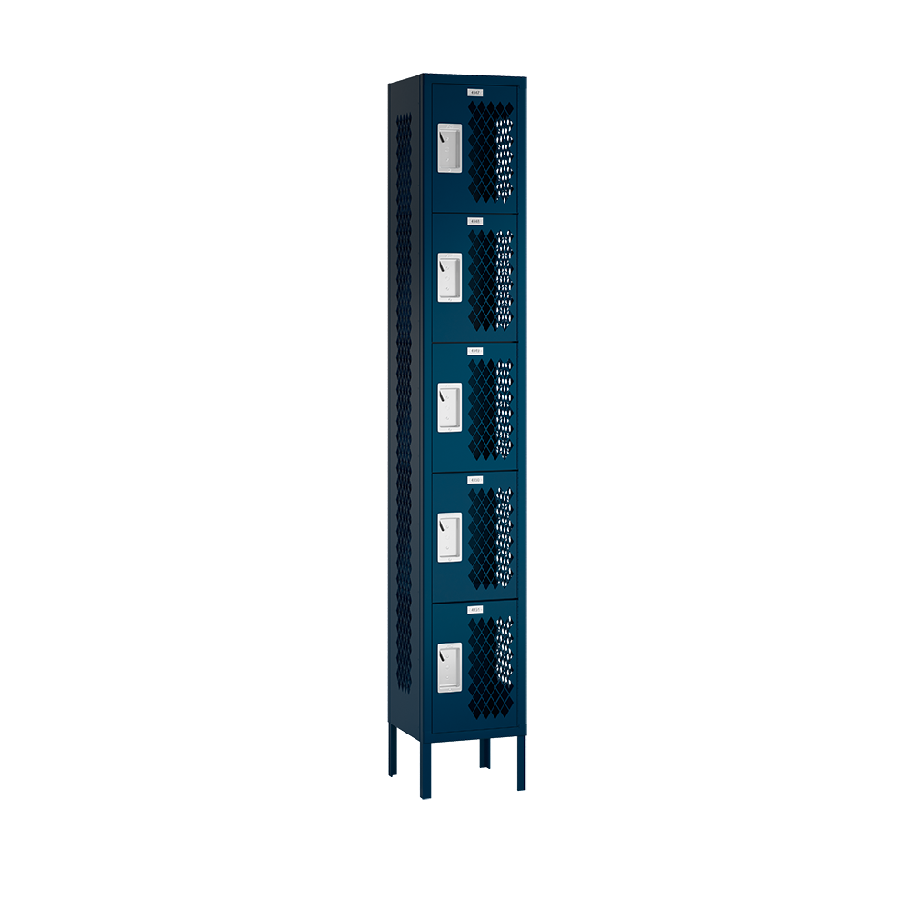 Competitor Athletic Metal Locker — 5 Tier, 1 Wide