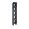 Competitor Athletic Metal Locker — 5 Tier, 1 Wide