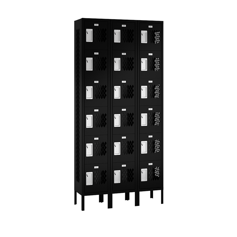 Competitor Athletic Metal Locker — 6 Tier, 3 Wide