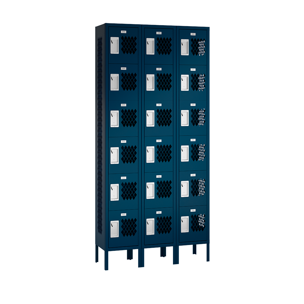 Competitor Athletic Metal Locker — 6 Tier, 3 Wide