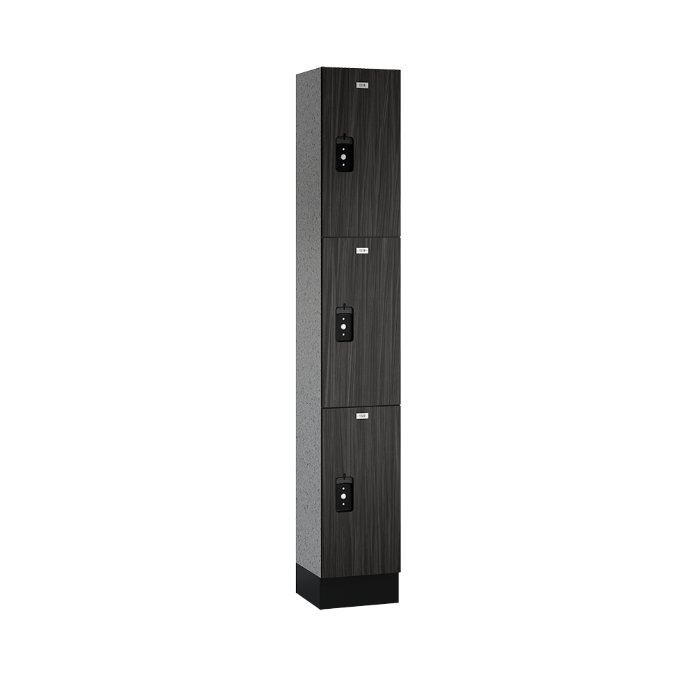 Traditional Phenolic Locker — 3 Tier, 1 Wide