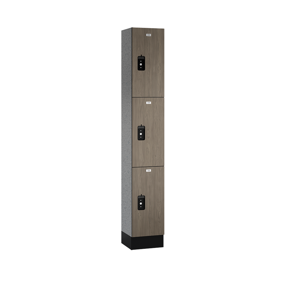 Traditional Phenolic Locker — 3 Tier, 1 Wide